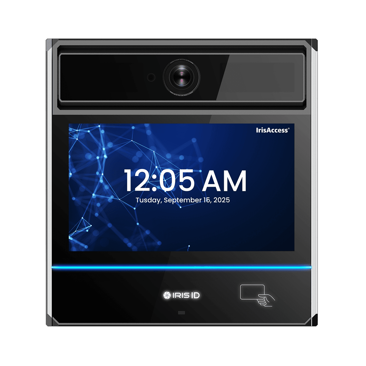 IrisAccess iA1000 front view with idle display