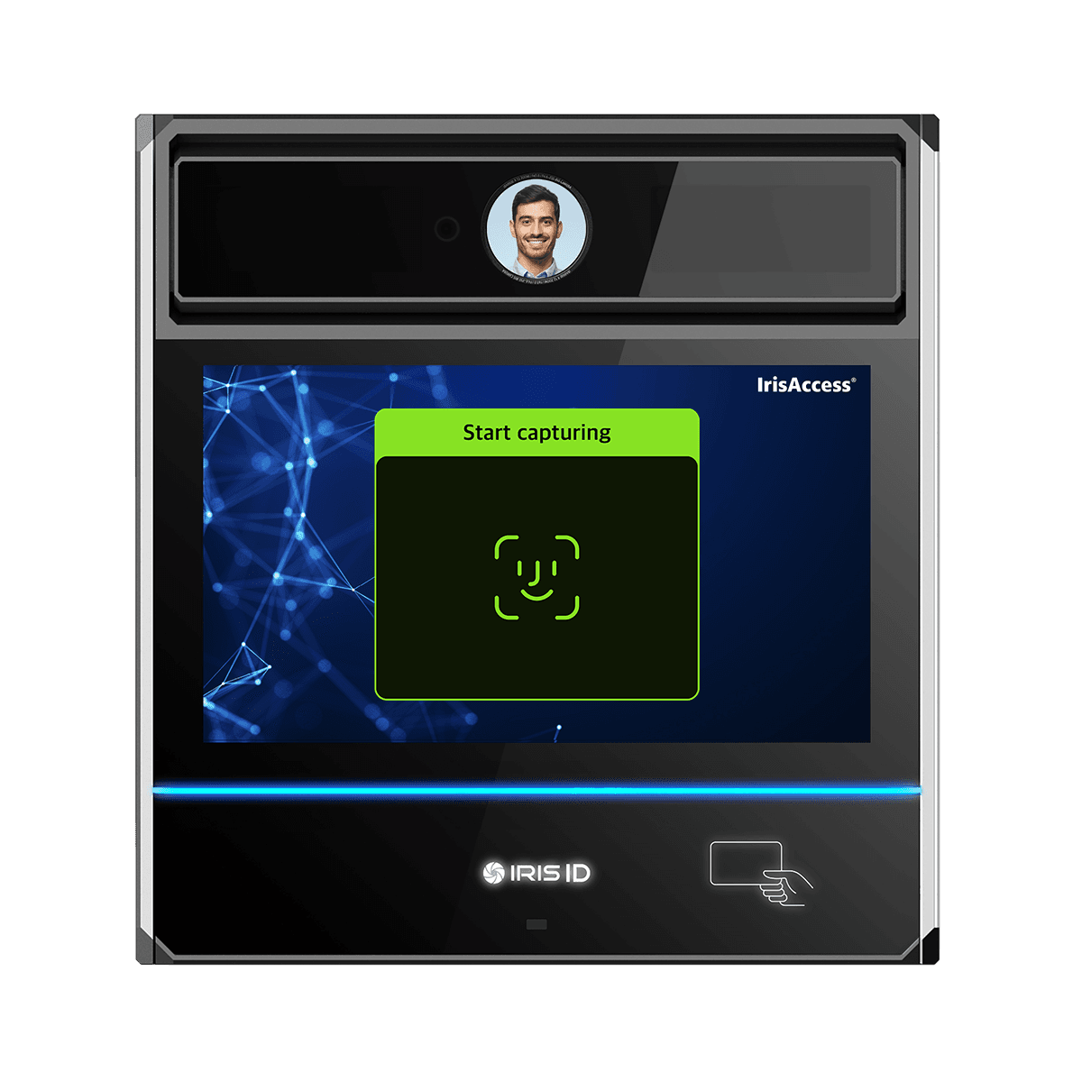 IrisAccess iA1000 capturing biometrics